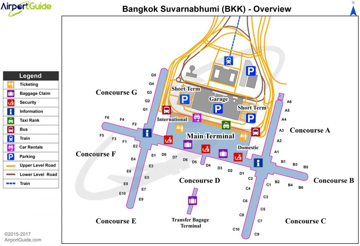 bkk airport kaart