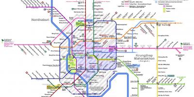 Bangkok metro kaart 2016