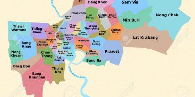 Kaart van bangkok wijk