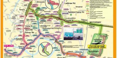 Kaart van bangkok expressway
