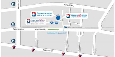 Kaart van bangkok hospital