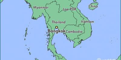 Kaart van bangkok land
