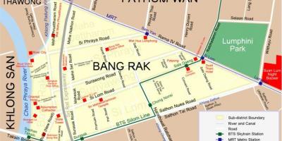 Kaart van bangkok red light district