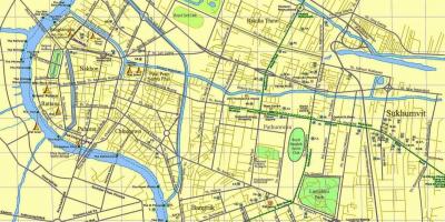 Kaart van bangkok weg