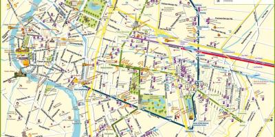 Kaart van bangkok straat