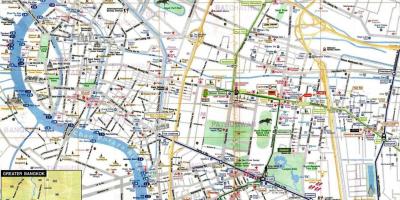 Kaart van het mbk in bangkok