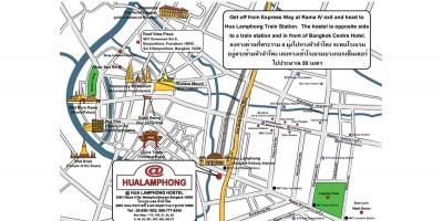 Hua lamphong treinstation kaart